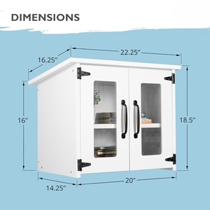 Petite bibliothèque extérieure - 22x14x19 pouces, kit de bibliothèque blanc, échange de livres résistant aux intempéries - Product Image 2