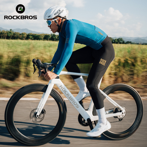 Shorts de cyclisme ROCKBROS pour <span class=keywords><strong>homme</strong></span>, automne/hiver, chauds, respirants, à séchage rapide, doublés en polaire, coupe-vent, pour le cyclisme sur route - Product Image 2