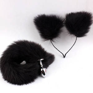 New Style <strong>Fox</strong> <strong>Tail</strong> Anal <strong>Plug</strong> Toys Anal <strong>Butt</strong> <strong>Plug</strong> <strong>Tail</strong> Anal <strong>Plug</strong> for Women Fancy Cat Kitty Costume <strong>Ear</strong> Party Hair Head Band - Product Image 6