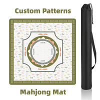 Tapis de table de mahjong et de poker de luxe moderne à motif personnalisé, pliable, antidérapant, imperméable, antistatique, écologique, durable et portable