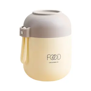 Marmite Thermique Portable au Design Mignon 700ml # Thermos en acier inoxydable 316 avec cuillère pliable - Product Image 1