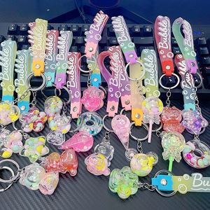 New Arrival <b>Acrylic</b> <b>Keychain</b> Mixed Cute <b>Liquid</b> Floating Keyring Flower Star Ice Cream Charm Quicksand <b>Liquid</b> Key Chian - Product Image 5