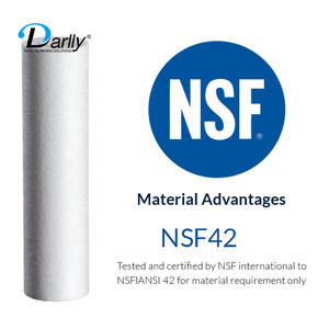 Filtro soffiato a fusione 5 Micron 20/ 40 "della cartuccia di profondità del sedimento del rotolo del legame filato PP per il trattamento delle acque - Product Image 3