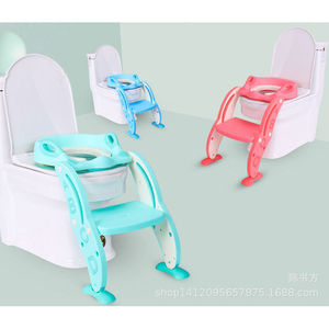 Childrens Toilet Ladder Step <b>Stool</b> With Potty Seat For Baby Training <b>Plastic</b> Mixed Colors - Product Image 1