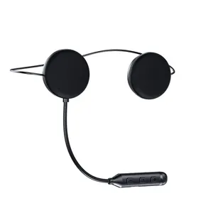 범용 헬멧 오디오 시스템을위한 새로운 블루투스 스테레오 음악 및 음성 마이크 소프트 케이블 이어폰 오토바이 헬멧 헤드셋