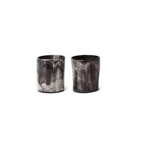 Verre en forme de corne au design unique |   Verre à boire en corne de buffle naturelle, vaisselle rustique artisanale et articles de bar haut de gamme disponibles à la vente - Product Image 1