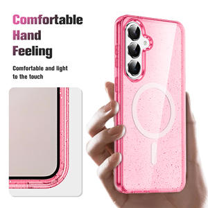 Capas de Telefone Novas com Glitter para Samsung S26 Plus <span class=keywords><strong>Design</strong></span> Luxuoso Epóxi Magnético Anti Choque para <span class=keywords><strong>Galaxy</strong></span> S24 S25 S26 Ultra - Product Image 2