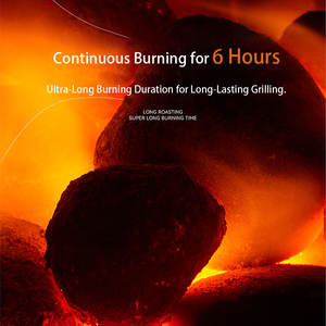 Заводская дешевая, 10 кг, специальная голубая Кола в форме сердца для барбекю и уютного домашнего отопления, голубое пламя, угольный цвет - Product Image 5