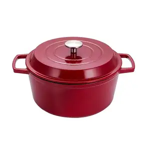 Wholesale Kitchenware Pots And Pans 7pcs Festival Gifts Cast Iron Enamel Cooking Pot Set Enamel Cast Iron Cookware Sets