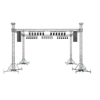 Marco de escenario de techo de aluminio, estructura resistente, sistema de armazón de concierto para eventos al aire libre, armazón de escenario