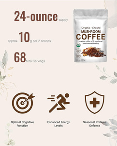BIOCCHN OEM Hongo Café en polvo Suplemento orgánico para el cerebro Extracto de hongo Potenciador de memoria Energía Hongo Café instantáneo - Product Image 6