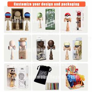 OEM & ODM menyesuaikan mainan bola Kendama kayu untuk dewasa anak-anak olahraga luar ruangan kompetisi latihan keterampilan koordinasi mata - Product Image 6