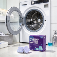 Bloc détartrant pour lave-linge, nettoyant à mousse active pour tambour, élimination de la moisissure et des boues