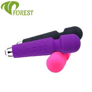 맞춤형 로고 실리콘 <span class=keywords><strong>AV</strong></span> 바이브레이터 20가지 모드 8단계 속도 여성용 USB 충전식 방수 클리토리스 G-스팟 마사지 성인용품 - Product Image 1