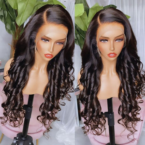 Pelucas sin pegamento Cabello humano 13x6 Full Hd Peluca con malla frontal transparente Pelucas de cabello humano natural para mujeres negras - Product Image 2