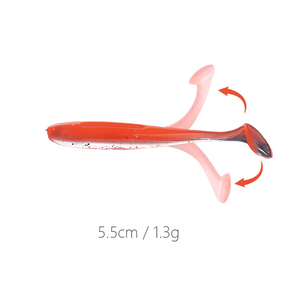 8 loại 5.5cm <span class=keywords><strong>crappie</strong></span> đồ gá lắp mềm Worm lure 30 20 màu sắc PVC <span class=keywords><strong>crappie</strong></span> Jig mồi cho bass câu cá trong sông hồ suối - Product Image 2