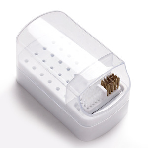 Boîte de rangement transparente à 30 trous pour embouts de ponceuse à ongles, support de présentation pour têtes de polissage, organisateur pour outils de salon de manucure - Product Image 5