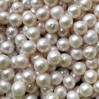 Perles d'eau douce, grandes, blanches, 11-12 mm, trou complet, rondes, qualité A, accessoires, vêtements, boutons décoratifs, perles en vrac
