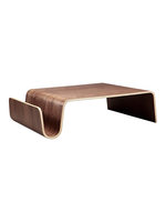 Table basse en bois courbé de style scandinave, grande table centrale en bois, bureau moderne et simple pour salon