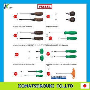 High Performance Japan VESSEL <b>Screwdriver</b> for Removing Screws with Comfortable Handle and Colorful Design - Product Image 5