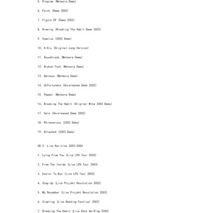 CD del 20 Aniversario de Linkin Park Meteora, Incluye Canciones Sin Publicar, B-Sides y Raridades en Vivo - Product Image 6