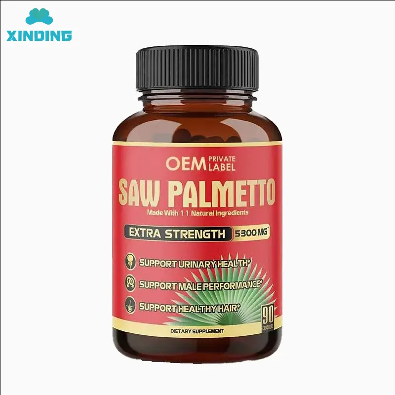 Saw Palmetto Capsules Gemaakt Met 11 Natuurlijke Ingrediënt Kruidensupplement Voor Mannen Prostaat Gezondheid Haarsupplement Urinaire Gezondheid