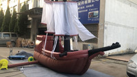 Mini bateau Pirate gonflable, jouet décoratif, modèle