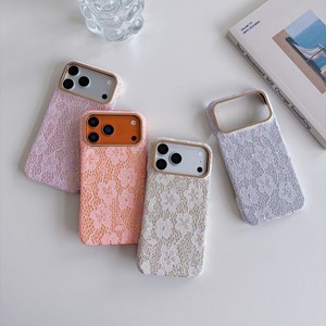 Nouvelle coque de téléphone portable pour iPhone 18 17 16 15 Pro Max, élégante, avec texture dentelle florale et cadre caméra, antichoc, protection arrière - Product Image 3