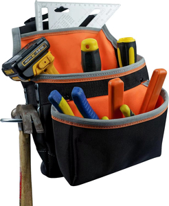 Người Đàn Ông Chuyên Nghiệp Của Công Cụ Xây Dựng <span class=keywords><strong>Vest</strong></span> 4 \ "Độn <span class=keywords><strong>Polyester</strong></span> Hammer Holster Với Công Cụ Carpenter Pouch OEM Tùy Chỉnh - Product Image 6
