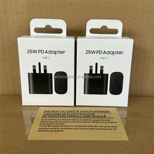Charge Super Rapide Type C 25W PD Chargeur UK Plug USB-C Chargeur Adaptateur pour <span class=keywords><strong>Samsung</strong></span> S25 S24 S23 S22 <span class=keywords><strong>S21</strong></span> S20 Ultra <span class=keywords><strong>FE</strong></span> Note 20 - Product Image 2