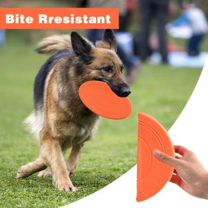 Đồ chơi đĩa bay silicon vui nhộn cho chó mèo, trò chơi cho chó, đĩa bay bền, đồ chơi nhai cho chó con, đồ chơi tương tác, vật tư thú cưng - Product Image 2