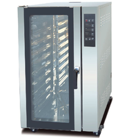 Four à convection à gaz en acier inoxydable à 10 plateaux avec contrôle numérique 220V pour la pâtisserie commerciale - Vente flash