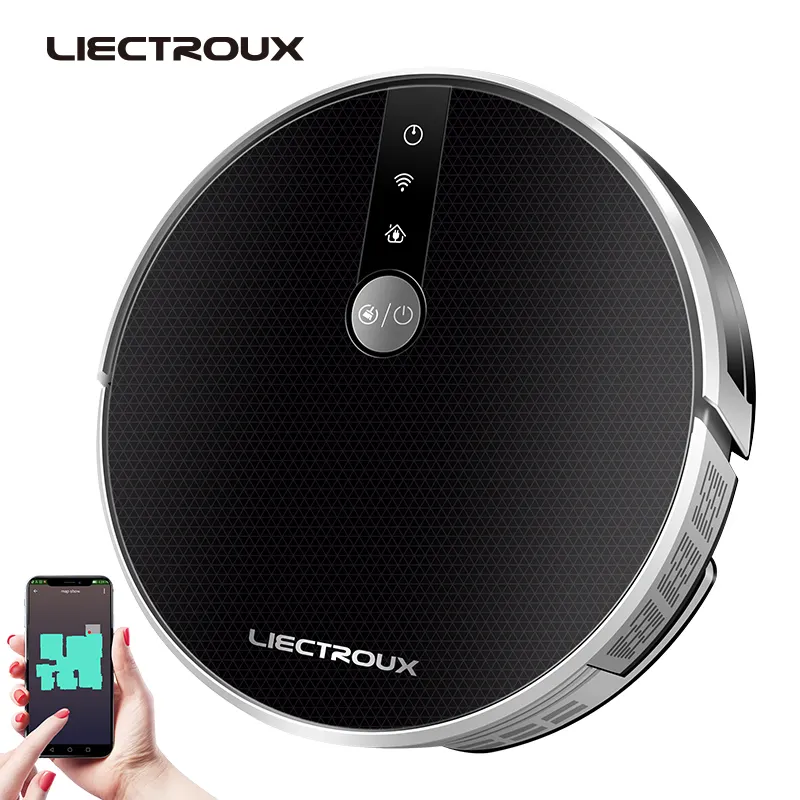 Newest Intelligent Robot Vacuum Cleaner C30B,2D Map Display,WIFI APP Control, Adjustable Suction Power,Voice Guidance