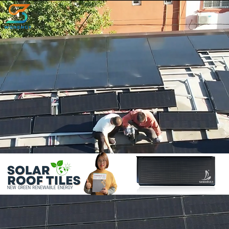 New Building Project Solar Roof Tiles
