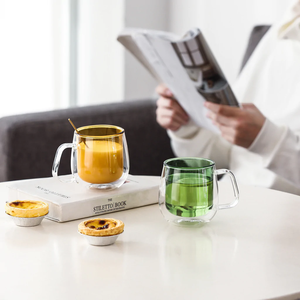 Taza de Café de Vidrio Aislante de Doble Pared, Resistente al Calor, Personalizada, Colorida, para Té y Café - Product Image 2