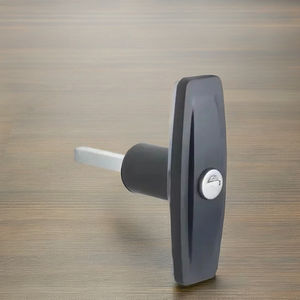 Verrou à poignée en T à ouverture horaire, non fileté, pour bâches de camion avec clé, noir avec joint pour un déverrouillage facile - Product Image 4