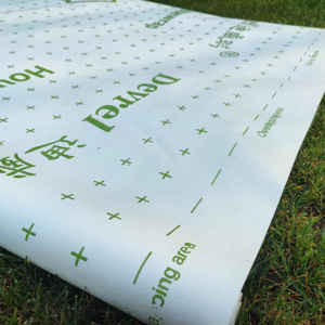 Precio de fábrica, barrera de vapor para envolver la casa, 100gsm, membrana impermeable transpirable de alta calidad, fieltro sintético para techo - Product Image 2