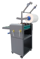 Machine à plastifier à chaud à rouleaux automatique de taille mini de 335mm pour la stratification multi-matériaux, y compris les plastiques et les feuilles