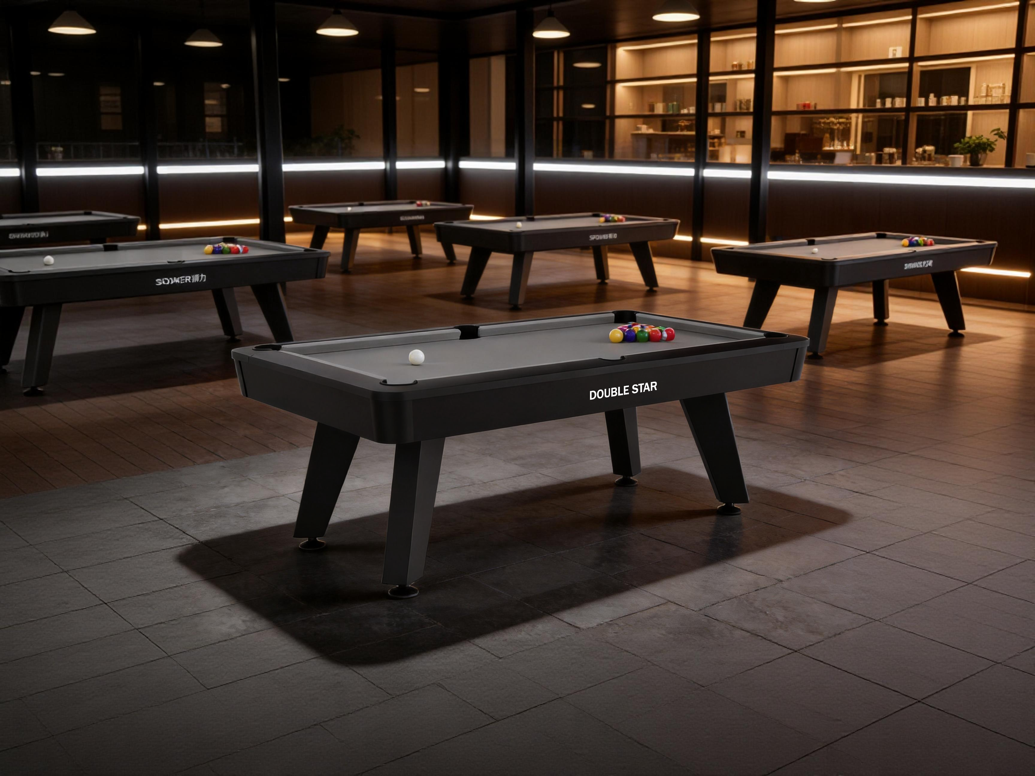 7FT 8FT  Black OUTDOOR POOL TABLE