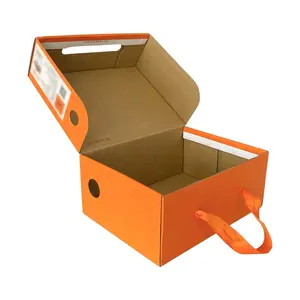 factory supplier of mailer shoe box made in China with degradable material supermarket stock box low price paper box for express