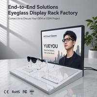 Support d'affichage pour lunettes intelligentes AR en acrylique transparent de qualité supérieure, réglable, imprimé sur mesure, écologique, léger, moderne, pour comptoir