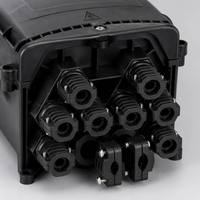 Scatola di Distribuzione per Giunzione Fibra Ottica IP68 da Esterno, 8 Porte, 96 Fibre, con Micro Splitter PLC