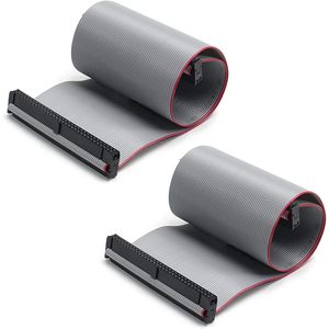 Conector de cable plano IDC de 64 pines Fielect, cable gris de 30cm y paso de 2,54mm para dispositivos electrónicos de servidor y placa base - Product Image 4