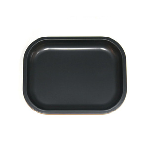 Plateau à <span class=keywords><strong>rouler</strong></span> carré en métal personnalisé avec logo, manuel, recyclable, moderne, à rebord haut pour accessoires et stockage de <span class=keywords><strong>tabac</strong></span>, vente en gros - Product Image 1