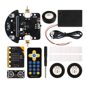 Acebott OEM ODM โครงการศึกษาเกี่ยวกับลำต้นของโรงเรียนการเขียนโค้ดแบบ <span class=keywords><strong>microbit</strong></span> 2WD แอปแบบใช้การสอนการเขียนโปรแกรมหุ่นยนต์ชุดการสร้างสำหรับ Arduino - Product Image 6