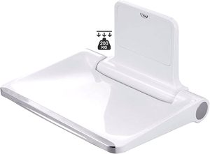 Siege De Douche Mural Blanc Tabouret De Douche Chaise De Douche De Salle De Bain Antiderapante Flexible Facile a Nettoyer - Product Image 2