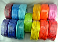 Cordon d'alimentation textile électrique rond, cordon d'alimentation en coton tressé, câble textile / câble en tissu de coton