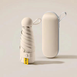 Parapluie de voyage miniature IStapromo Gifts avec design à cinq plis et six baleines, ouverture manuelle, protection UV, nylon 190T pour femmes - Product Image 1