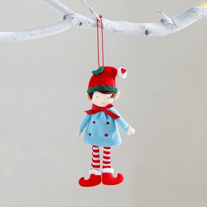 Cute Style Elf Doll In-Stock Plush Christmas Tree Ornaments Knitted Hanging Decorations for Holiday Party Decorations - Product Image 3