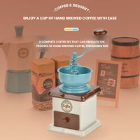 52 pièces enfants semblant jouer café jouet ensemble avec lumières sons fonction de pulvérisation jeu de rôle éducatif cadeau pour garçons filles
